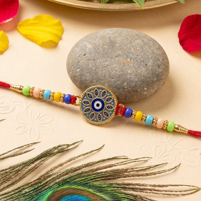 Evil Eye Mandala Rakhi Symbol of Love and Protection (10pcs)