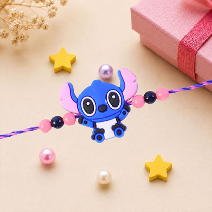 Kids Beaded Rakhi Playful Cartoon Character Design (5pcs)