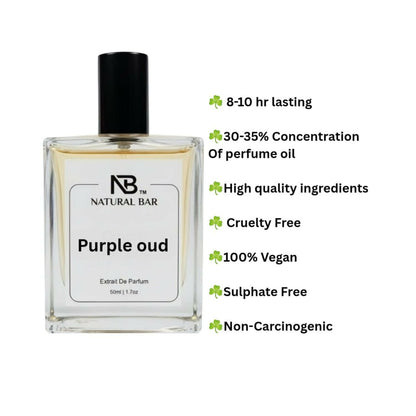 Purple Oud Eau de Parfum for Men and Women |Warm Spicy Citrus notes| | Long- Lasting Luxury Perfume | Ideal Gift for Wife & Girlfriend |50 ml