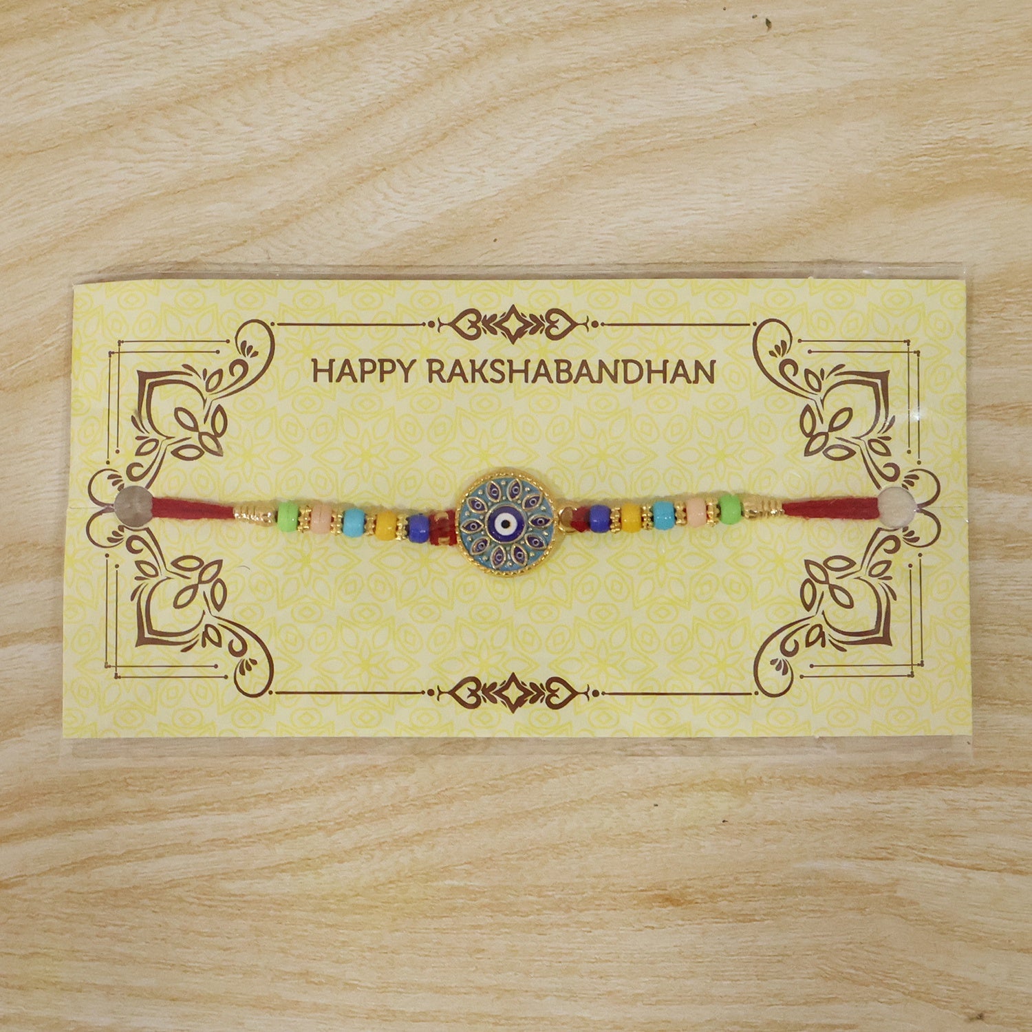 Festive Evil Eye Mandala Rakhi for Raksha Bandhan