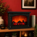 Mini Electric Fireplace LED Flame Night Light Decorative Table Lamp