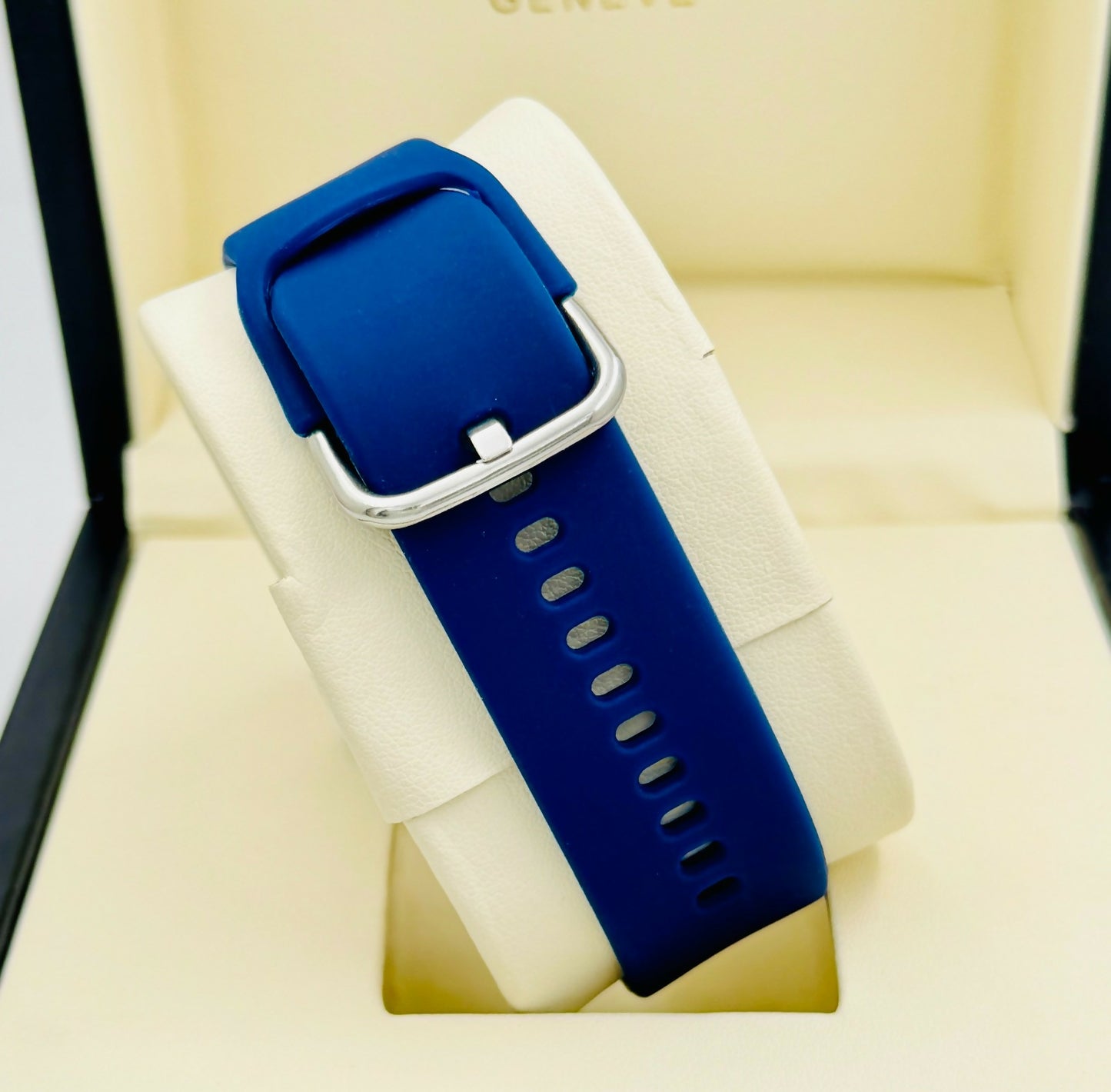 Blue Model with Black silicone Belt Analog Watch - For Men