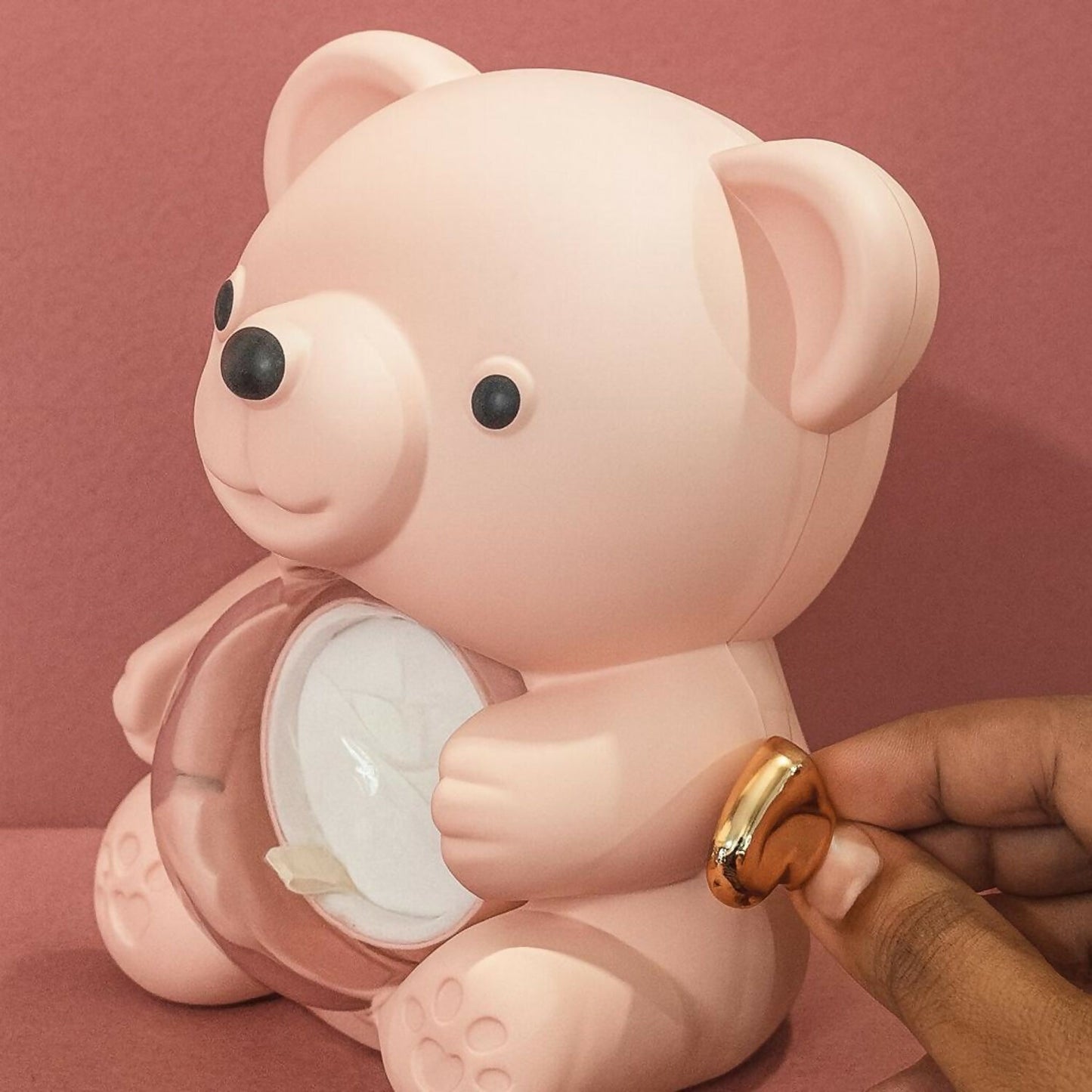 Pink Teddy Bear With Eternal Rose Gift Box | Romantic Love Gift for Her & Couples