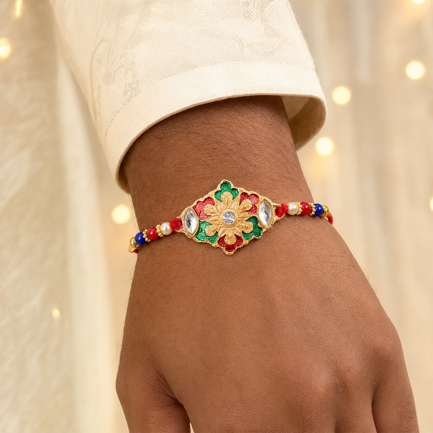 Designer Rakhi Handcrafted Gift for Raksha Bandhan (5pcs)