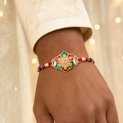 Designer Rakhi Handcrafted Gift for Raksha Bandhan (5pcs)