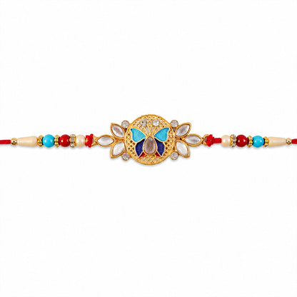 Butterfly Rakhi for Brother with Decorative Beads (5pcs)