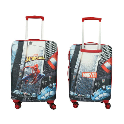 Novex Marvel Spiderman Kids Polycarbonate Trolley Bag for Boys Travel Luggage with 4 Spinner Wheel (18 Inch)
