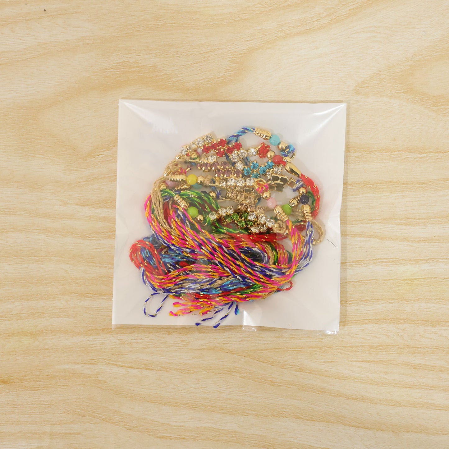 Twin Diamond Cluster Rakhi with AD Sparkle for Brother (Pack of 6)