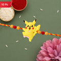 Cartoon Character Charm Kids Rakhi Beaded Designer for Brother (10pcs)