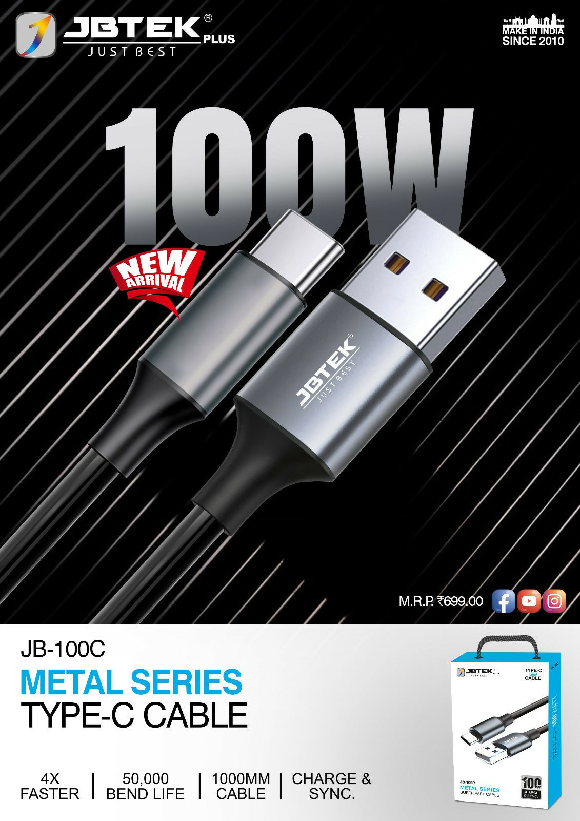 Type C 100w Charger Cable