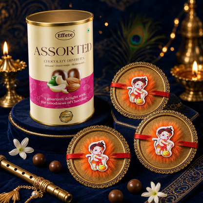 Bal Hanuman Kids Rakhi with Assorted Chocolate Treats, Pack of 3