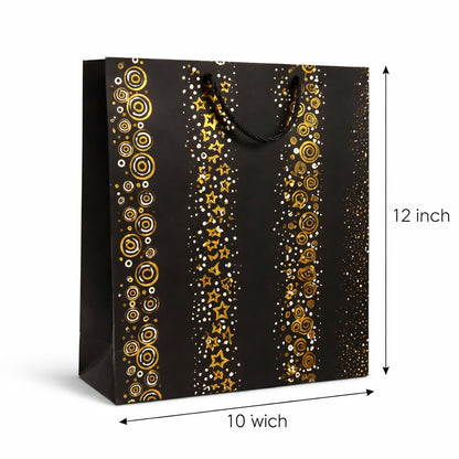Premium Gold Designer Gift Bag with Handle Paper Carry Bag