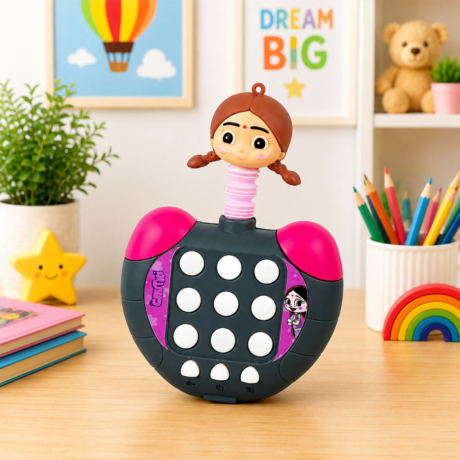 Kids Musical Learning Toy with Lights, Sounds, Fun Buttons & Interactive Play