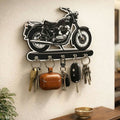 Bike Design Wooden Key Holder – Stylish Wall Mount with 5 Hooks