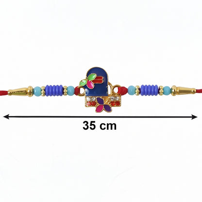 Elegant Royal Blue Shiv Rakhi for Raksha Bandhan