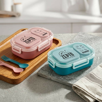Top view of ZEPTO Bento Lunch Box compartments
