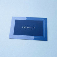 Rectangle B Grade Bathroom Mat – Waterproof Quick-Dry Floor Mat Blue (100Gm)