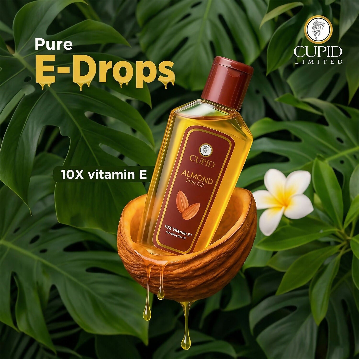 Almond Hair Oil with Vitamin E Nourishing Hair Care Solution (100 Ml)