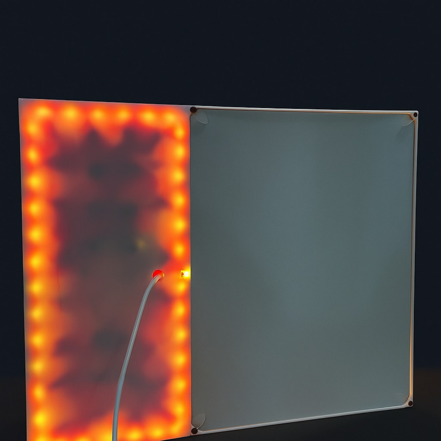 Romantic Dual-Panel LED Photo Frame with Rose Box | Warm Light 5x7 Inch Photo Frame for Couples, Anniversary, Wedding & Home Decor | Illuminated Foldable Love Frame with Artificial Roses – USB Powered Gift for Partner