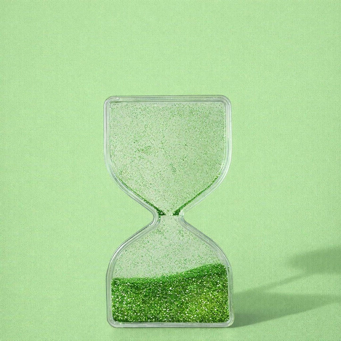 Green Liquid Sand Timer Hourglass Stress Relief Sensory Toy for Kids