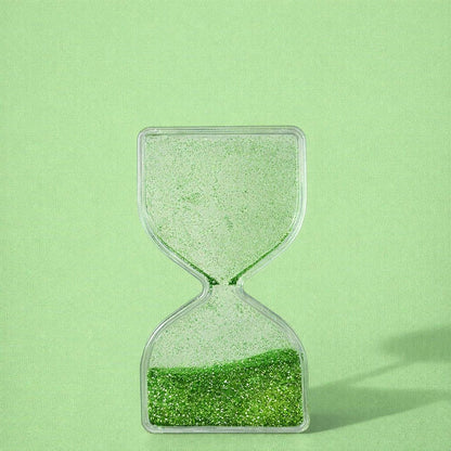 Green Liquid Sand Timer Hourglass Stress Relief Sensory Toy for Kids