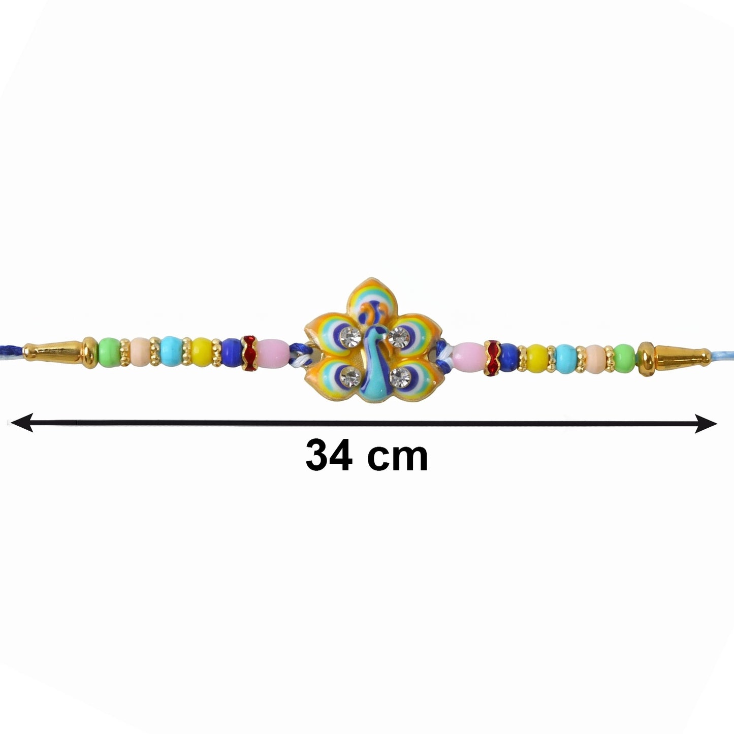 Elegant festive Rakhi for brother on Raksha Bandhan
