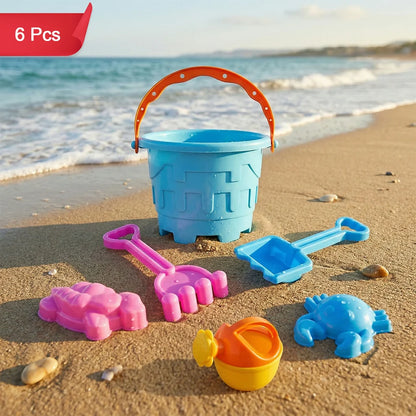 Kids Sports & Sand Play Combo – Table Tennis Racket Set, Basketball, Smiley Ball & Beach Toy Set