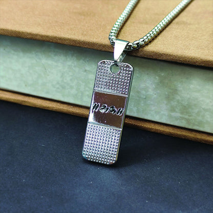 Silver Plated Ram Chain Pendant