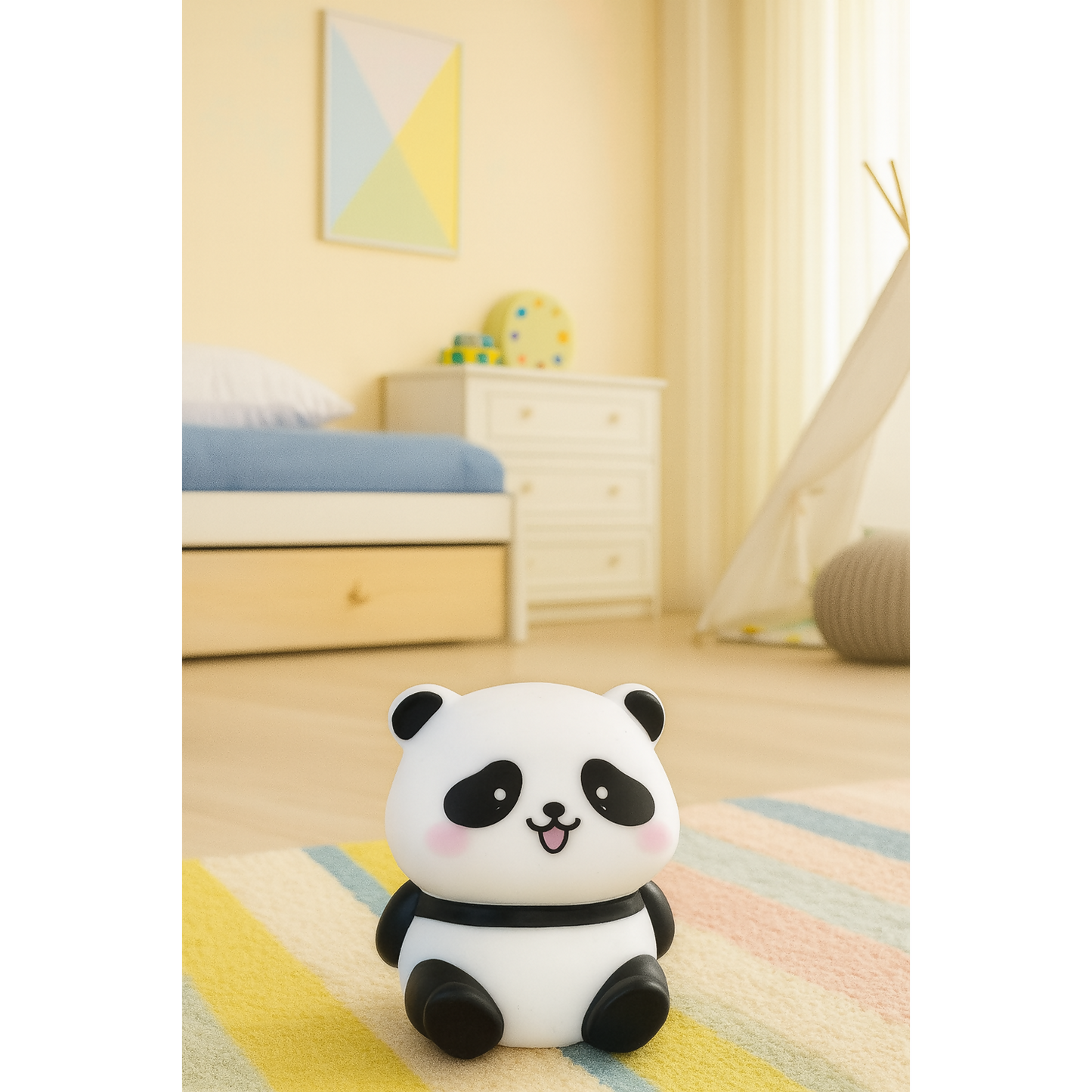 Cute Panda LED Night Lamp for Kids, Soft Glow Decorative Bedside Light