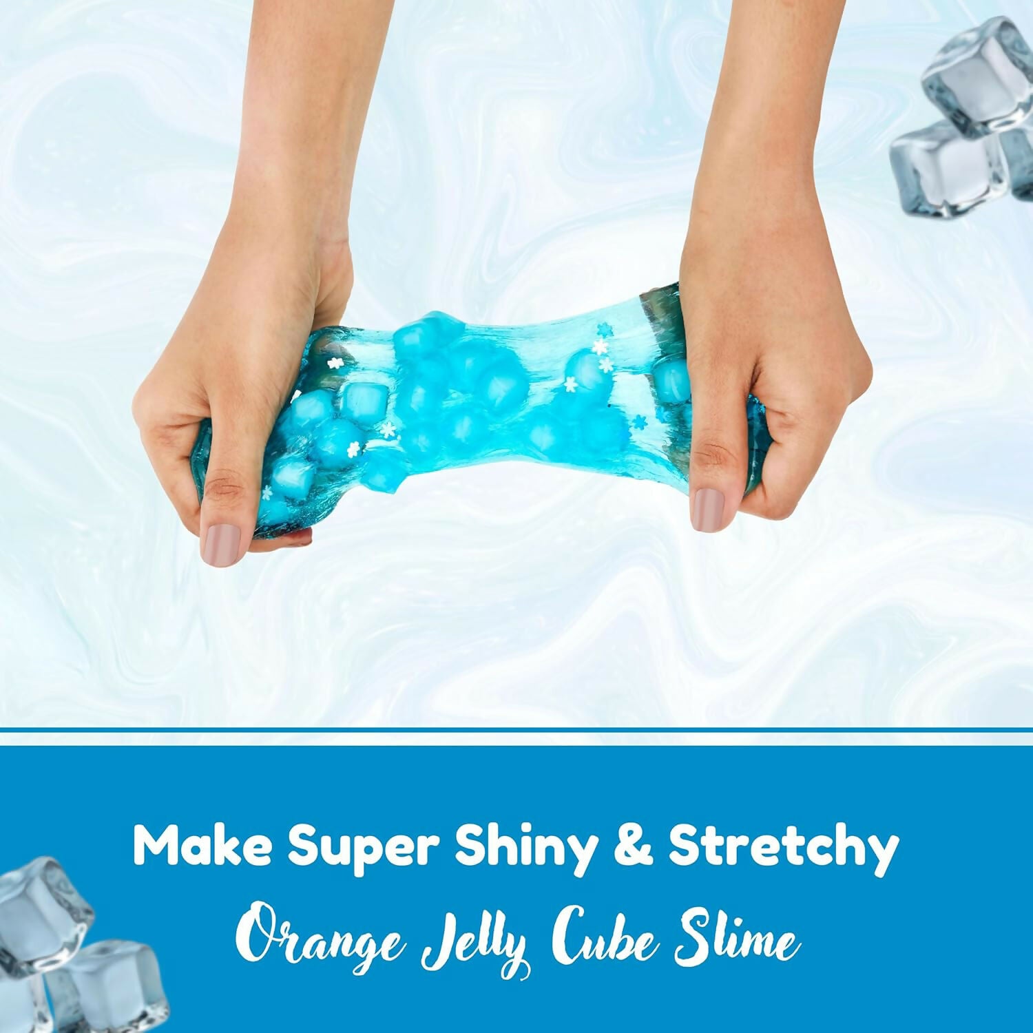 Icepop Jelly Cube Slime Making Kit for Kids – DIY Tubbie Slime Kit with Activator