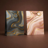 Premium Marble Design Gift Bag with Handle Paper Carry Bag (1 PC)