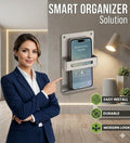 Wall-Mounted Mobile Phone Holder – Stylish Stainless Steel Finish for Convenience