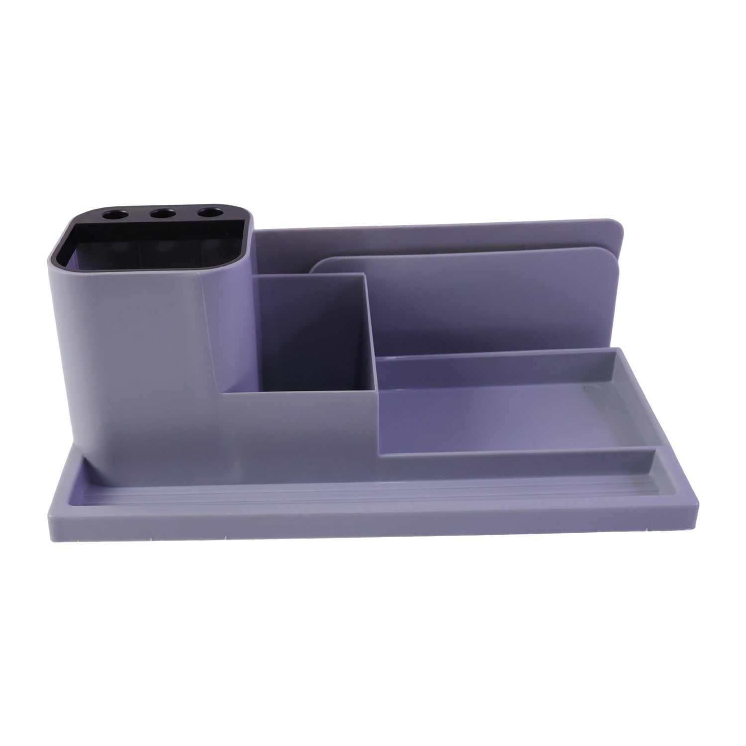 Multipurpose Desktop Organizer Pen Stand with Document Holder & Storage Compartments