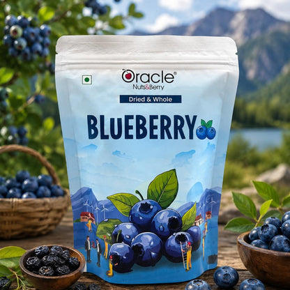 Oracle Dried Blueberries, Sweet Chewy Antioxidant-Rich Superfood Berry Snack 250g