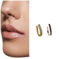 Clear CZ Non-Piercing Nose Cuff – Pack of 2 Elegant Clips