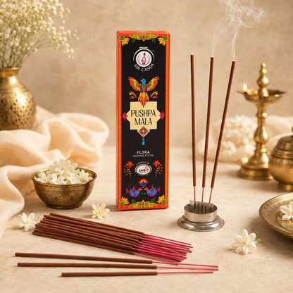 Pushpa Mala Flora Incense Sticks with Floral Fragrance and Long Lasting Aroma