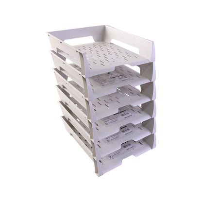 Khyati document tray loaded with office supplies
