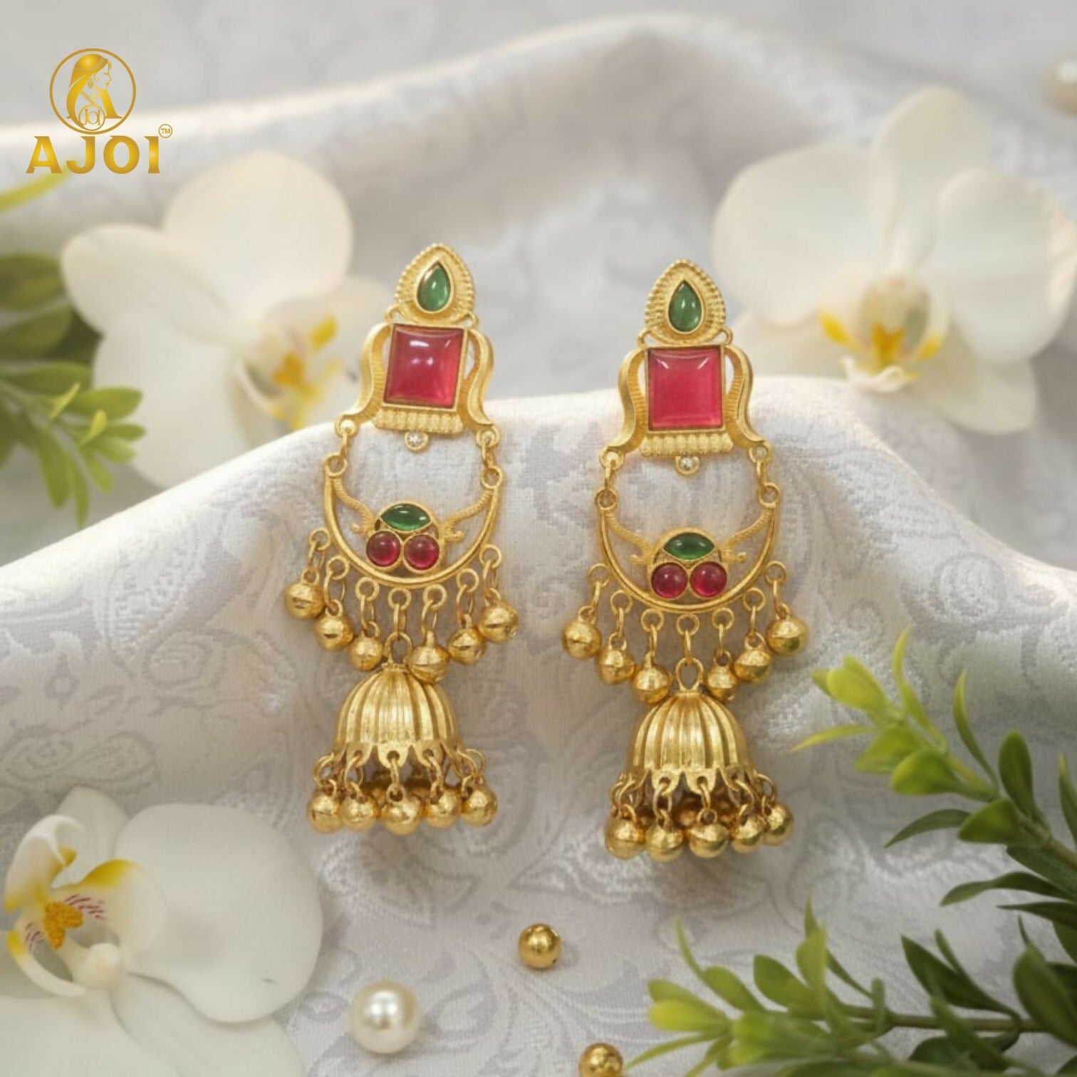 Maharani Designer Jhumkhi Drop Earrings