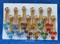 Golden Crystal Beads Jhumka – Elegant Festive Earrings