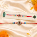Designer Rakhi for Brother – Antique Floral Medallion Pack