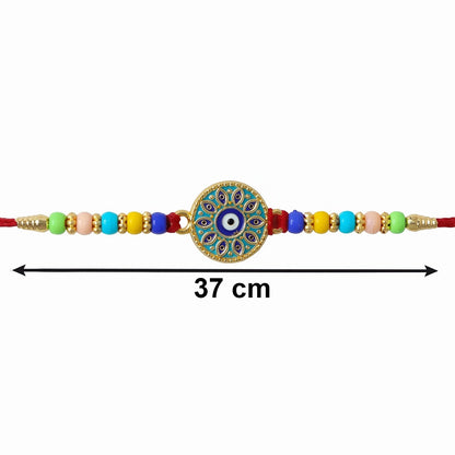 Evil Eye Mandala Rakhi Symbol of Love and Protection (5pcs)