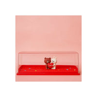 Cute Bear and Bunny Love Figurine in Transparent Display Box with Glitter & Stars – Romantic Decorative Showpiece for Desk, Tabletop, Gifting, Anniversary, Wedding & Valentine’s Day