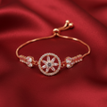 AD Bracelet – Elegant Flower Motif Sparkle for Women