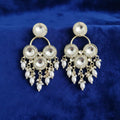 Kundan Chandbali Earrings – Elegant Pearl Drop Design