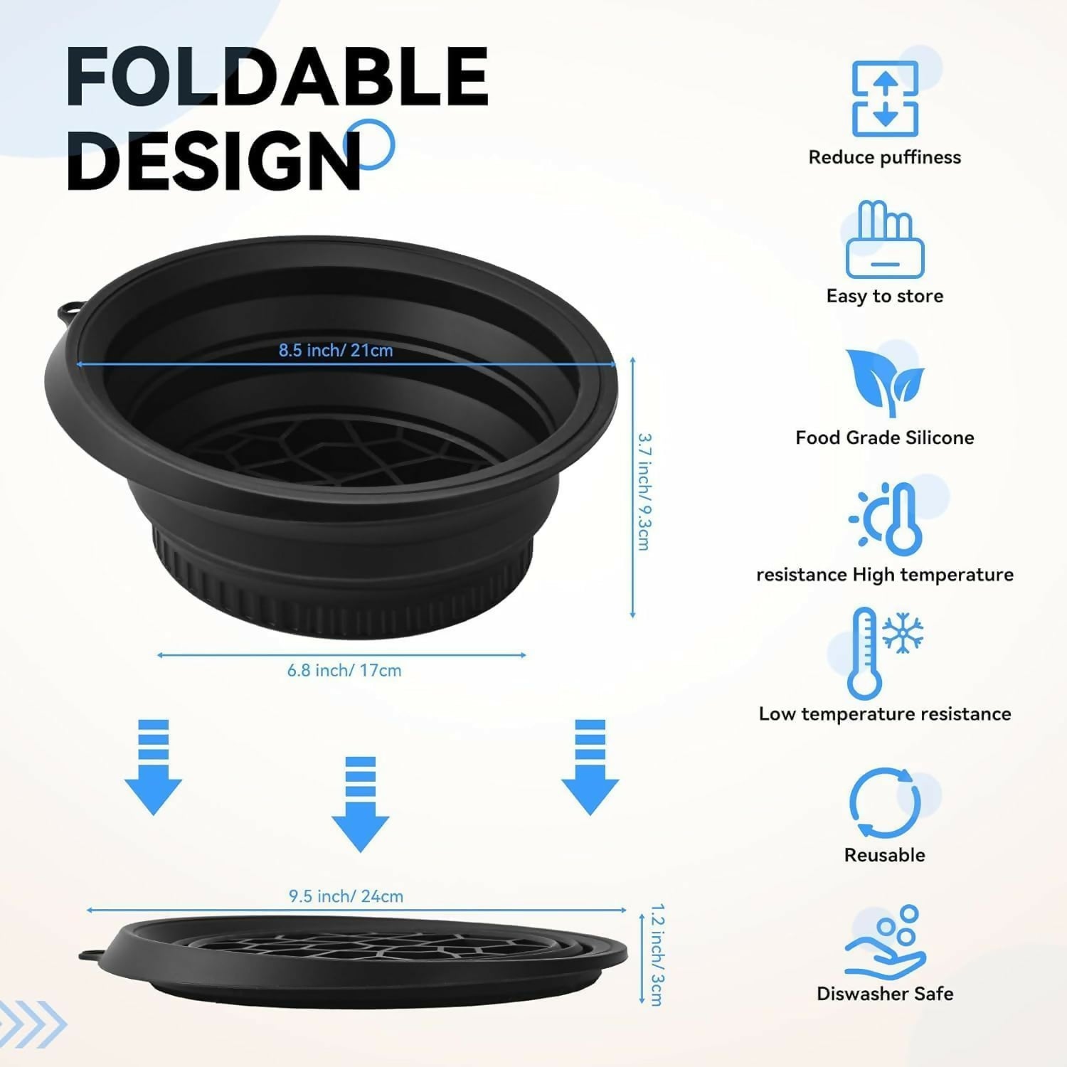 DeoDap Silicone Face Ice Bowl - specs