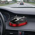 Solar Powered Red Helicopter Car Dashboard Perfume Freshener – Rotates in Sunlight