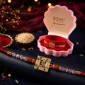 Om Symbol AD Rudraksha Rakhi Pack – Festive Gifting Set for Brothers