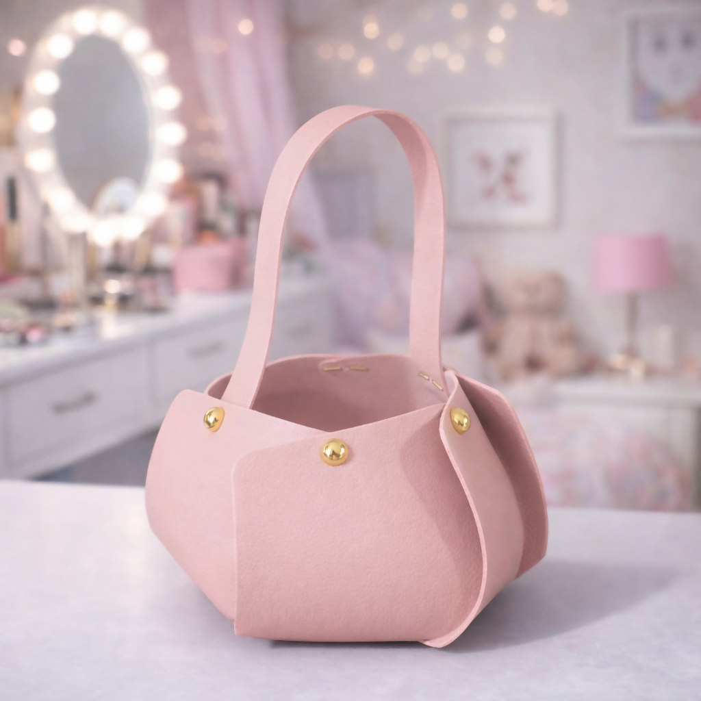 Pink Mini Handheld Bag for Women | Compact Casual & Gift Purse