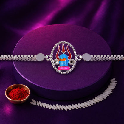 Krishna Charm Chain Style Traditional Rakhi for Brothers (10pcs)