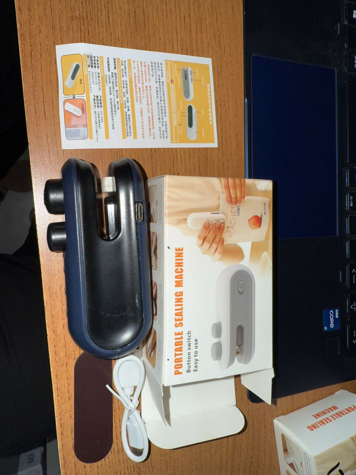 Rechargeable Mini Heat Sealing Machine | Portable Snack & Food Bag Resealer